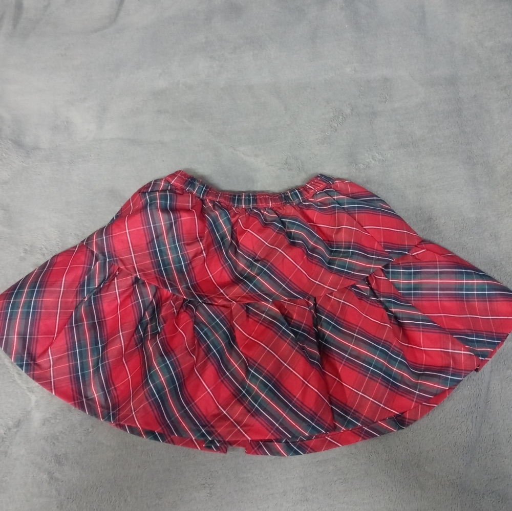 Max Studio (Kids)/Red & Green Plaid Skirt/Size 6